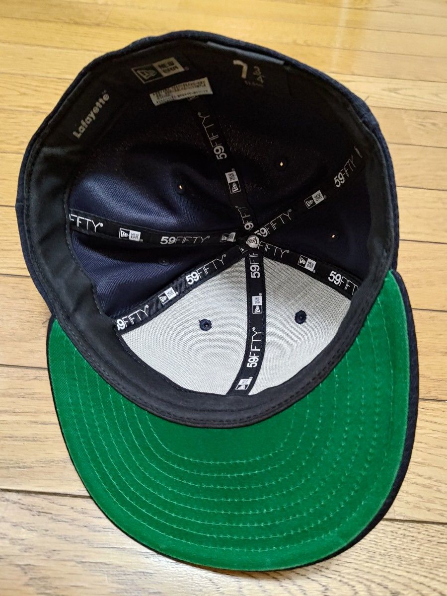 NEW ERA × Lafayette ラファイエット 59 FIFTY 立体刺繍　ロゴ　黒black　7 3/4　ニューエラ