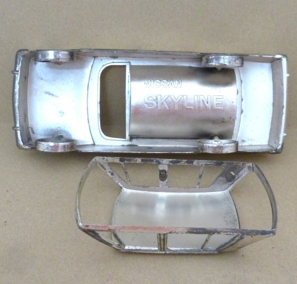 D2# that time thing rare Nissan Skyline Hakosuka ashtray cigarette case not for sale Showa Retro #414-1(