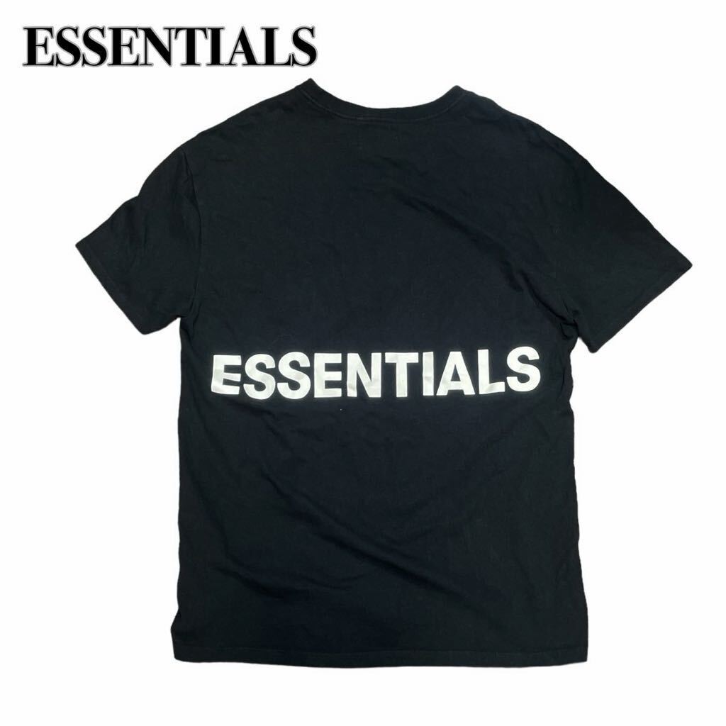 FOG ESSENTIALS エッセンシャルズ ロゴ Tシャツ 半袖カットソー 黒ブラック Sの画像1