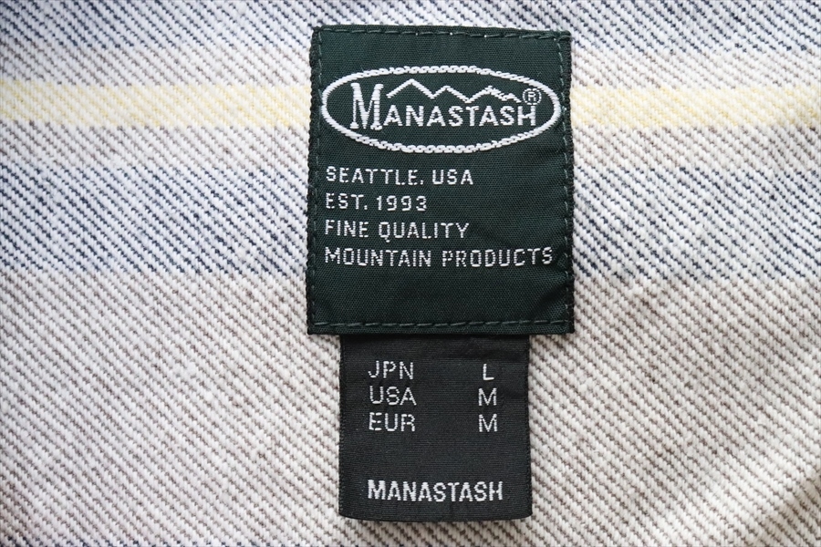 MANASTASH マナスタッシュ メンズ クレイジーパターン 厚手シャツ ネルシャツ L の画像5