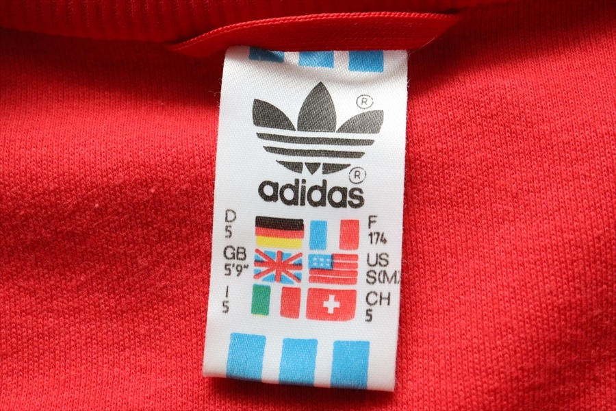 80s ヴィンテージ adidas アディダス ポーランド製 メンズ ジャージ トラックジャケットの画像5