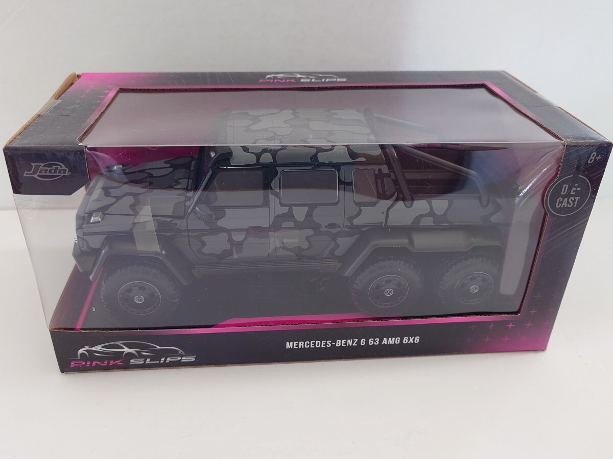 ジャダトイズ ピンクスリップ 1/24 Mercedes Benz AMG G63 6x6 ブラックカモ 未開封 ミニカー メルセデス・ベンツの画像6