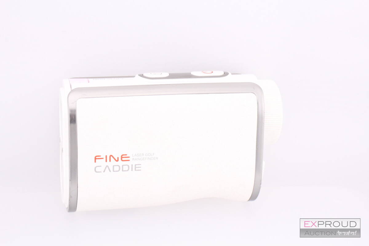 良品★R01 FineCaddie ファインキャディ J300 ゴルフ レーザー距離計 充電式 IPX4防水 距離測定器 ホワイト 約6.5×10.5×4cm 動作確認済み_画像1