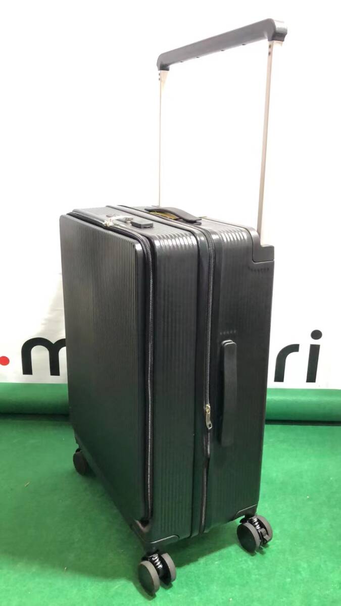 【3500】前開きスーツケース　Mサイズ　ブラック　キャリーバック　キャリーケース SC178-24BK-NEW_画像3