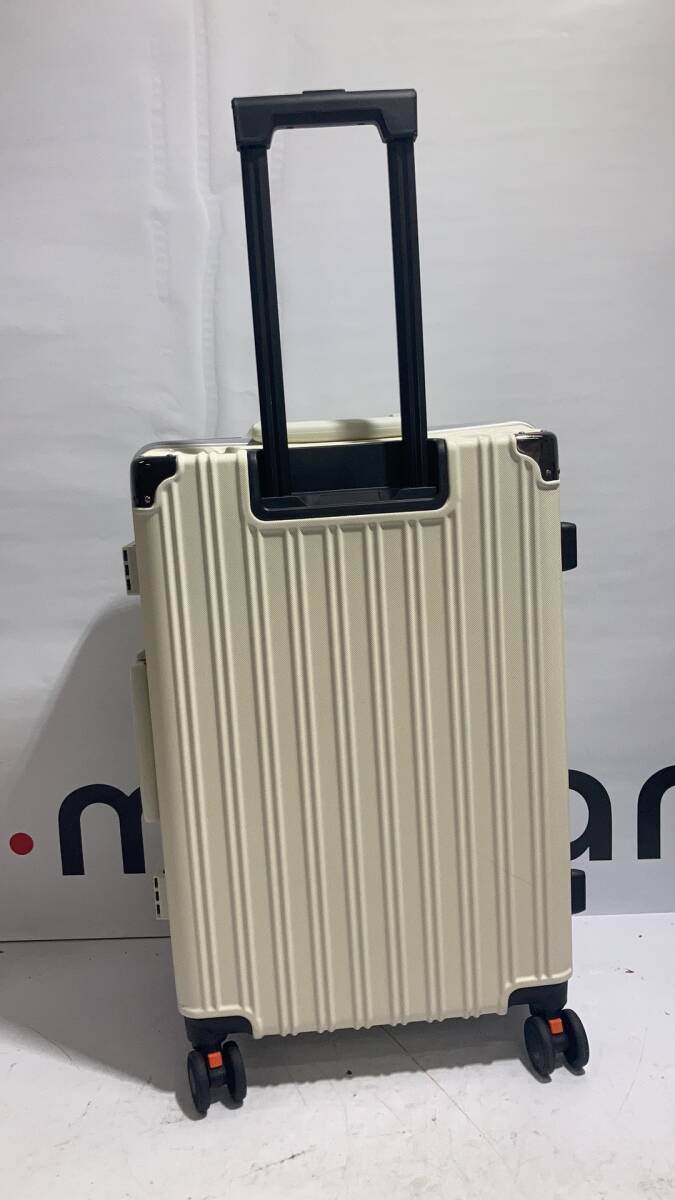 スーツケース　Mサイズ　ホワイト　キャリーバック　キャリーケース　SC105-24-new-WH_画像2