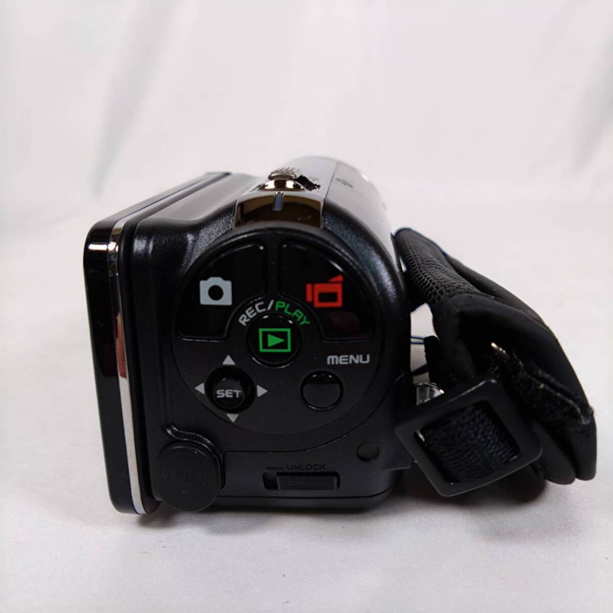 K) SANYO サンヨー Xacti DMX-FH11 ブラック デジタルビデオカメラ デジカメ 説明書 通電確認済 D1902の画像5