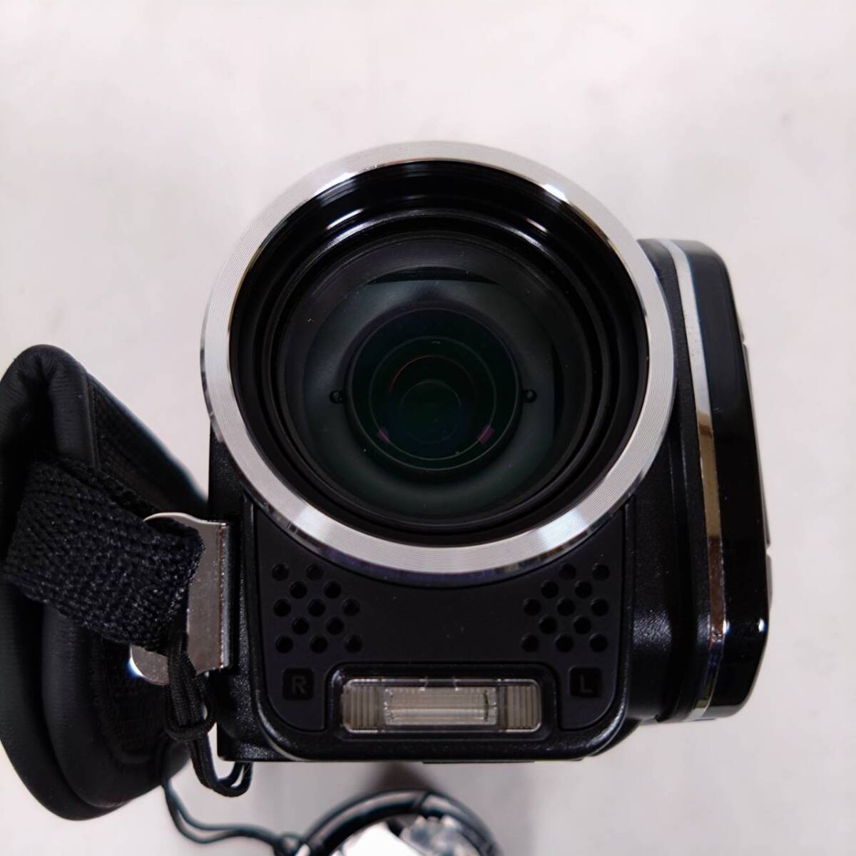 K) SANYO サンヨー Xacti DMX-FH11 ブラック デジタルビデオカメラ デジカメ 説明書 通電確認済 D1902の画像8