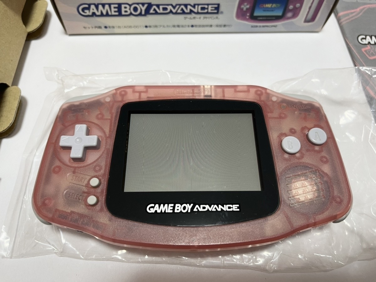 【GBA】ゲームボーイアドバンス□本体□ミルキーピンク□②_画像3