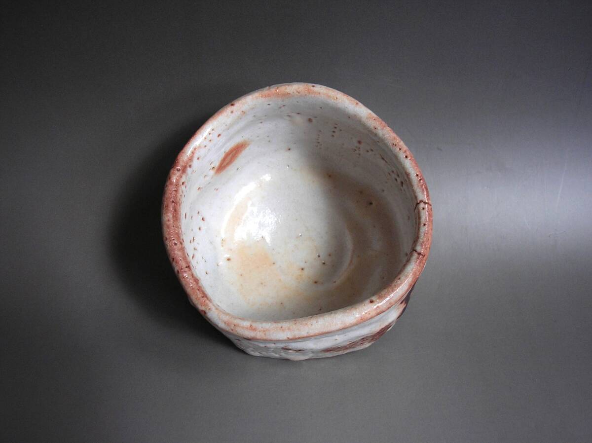 奥磯太覚*志野茶碗*陶芸品*美濃焼*茶碗 Yahoo!オークション - 茶道具 美濃 【奥磯太覚】造 <志野 茶碗