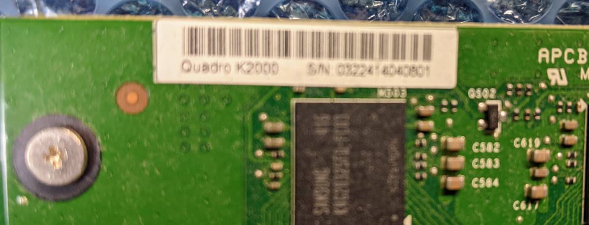 HP NVIDIA Quadro K2000 2GB GDDR5 グラフィックスボードHP Assy 713380-001 Hp spare 700103-001★送料無料！_画像2