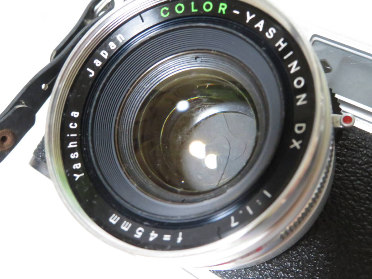 YASHICA ヤシカ Electro 35 GS エレクトロ コンパクトフィルムカメラ 1:1.7 45mm レンズ レトロ 動作未確認 ジャンク扱 匿名配送 #Iの画像10