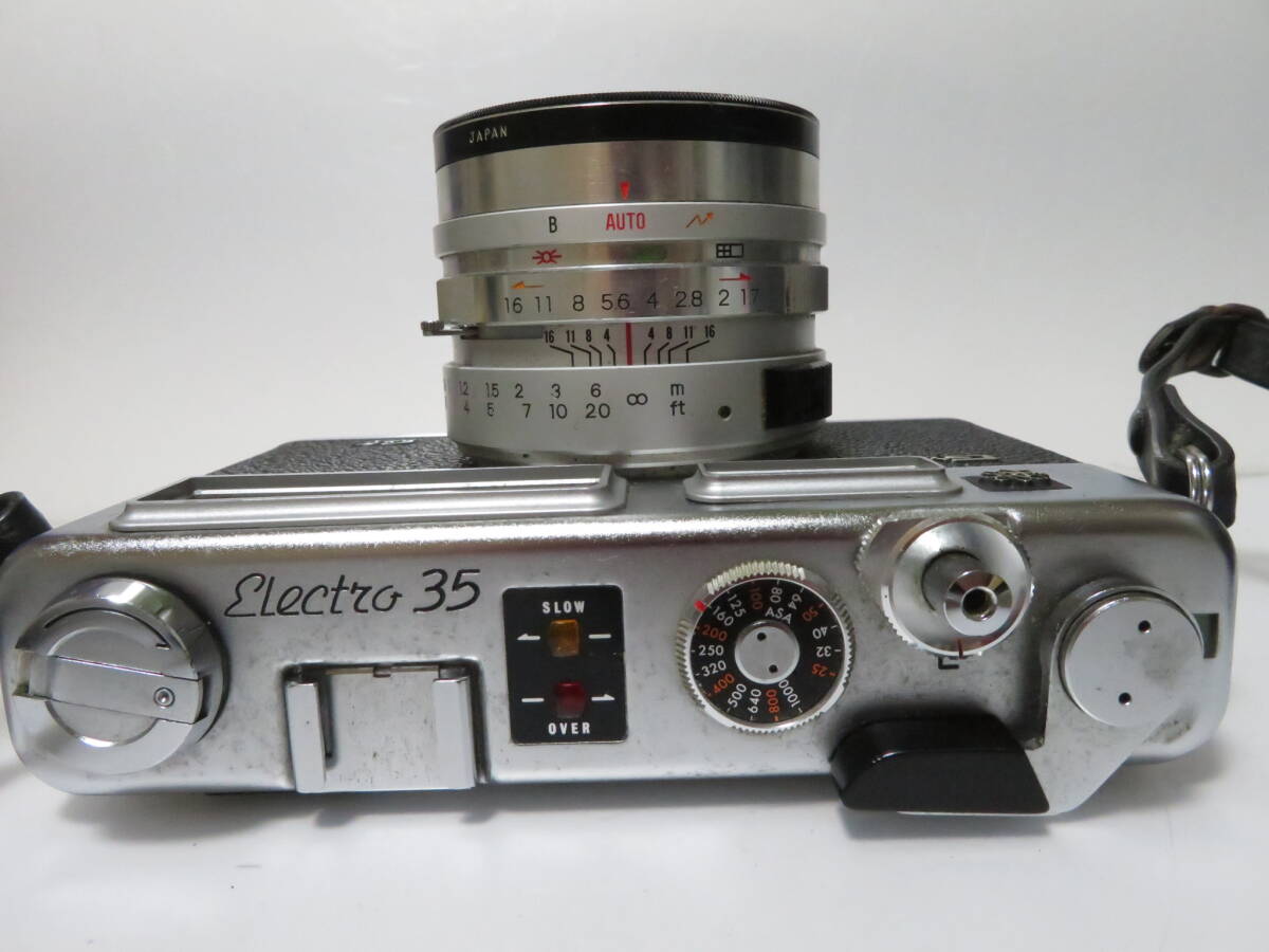 YASHICA ヤシカ Electro 35 GS エレクトロ コンパクトフィルムカメラ 1:1.7 45mm レンズ レトロ 動作未確認 ジャンク扱 匿名配送 #Iの画像5