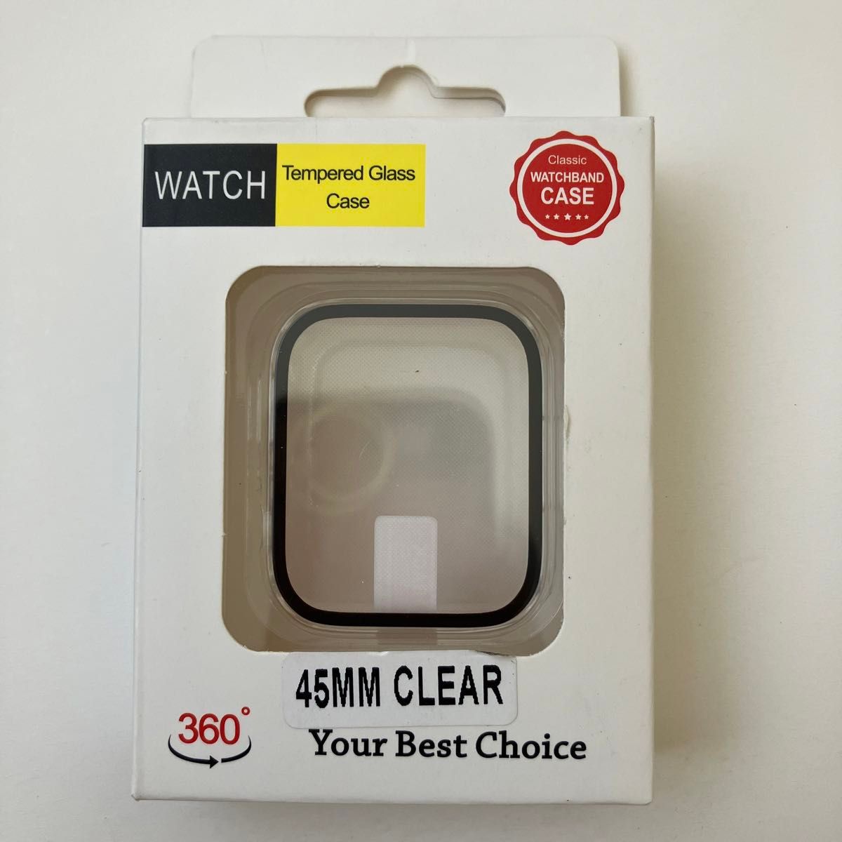 アップルウォッチカバー　45mm クリア　Apple Watch 7/8 ケース 保護ケース カバー