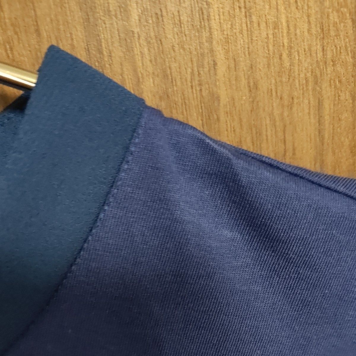スコットクラブ　アーガ　aga　ヤマダヤ　カットソー　ブラウス　ロイヤルブルー　七分袖　異素材デザイン