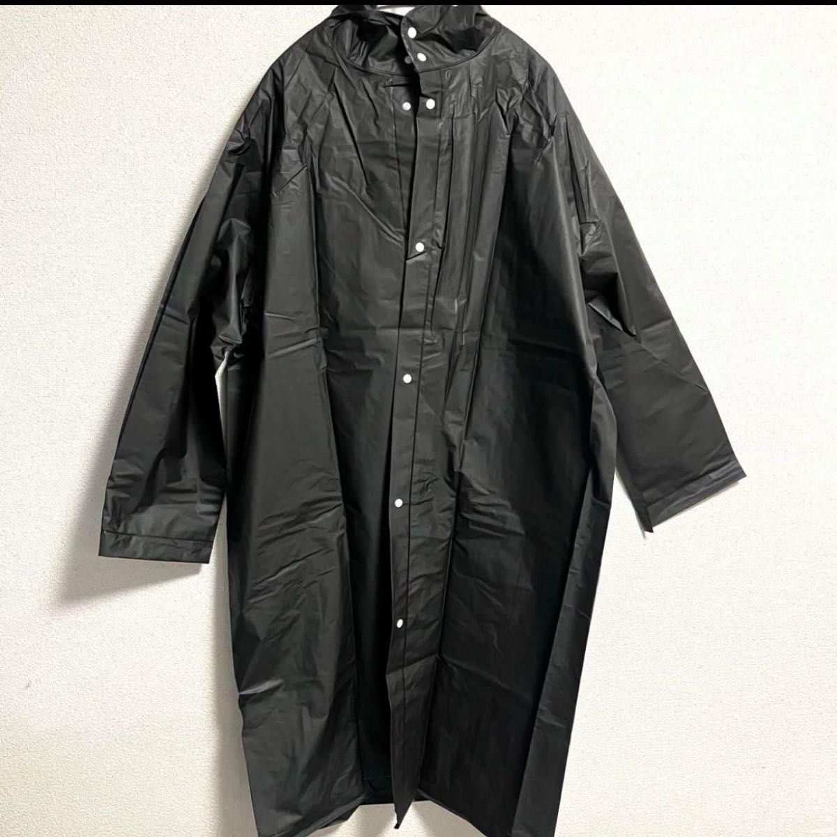 レインコート XL ロング丈 カッパ 雨具 防水 通学 前開き 男女兼用