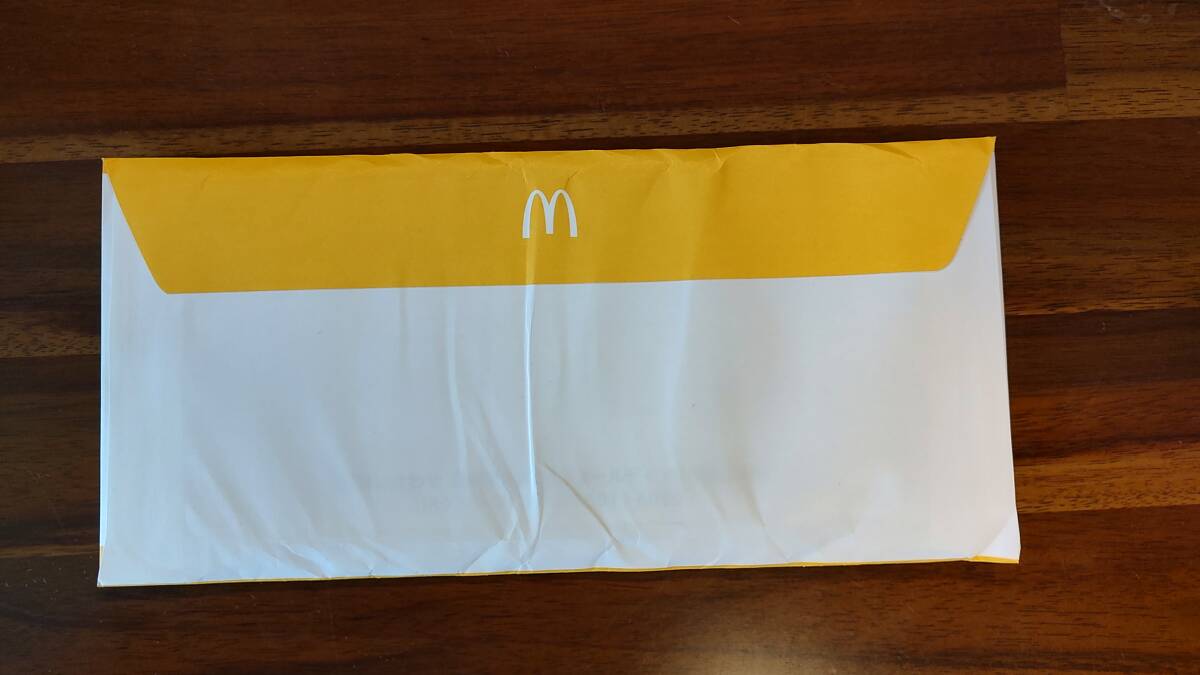  McDonald's акционер пригласительный билет 6 листов ..×5 шт. комплект 2024 год 9 месяц 30 до нераспечатанный простой заказная почта 