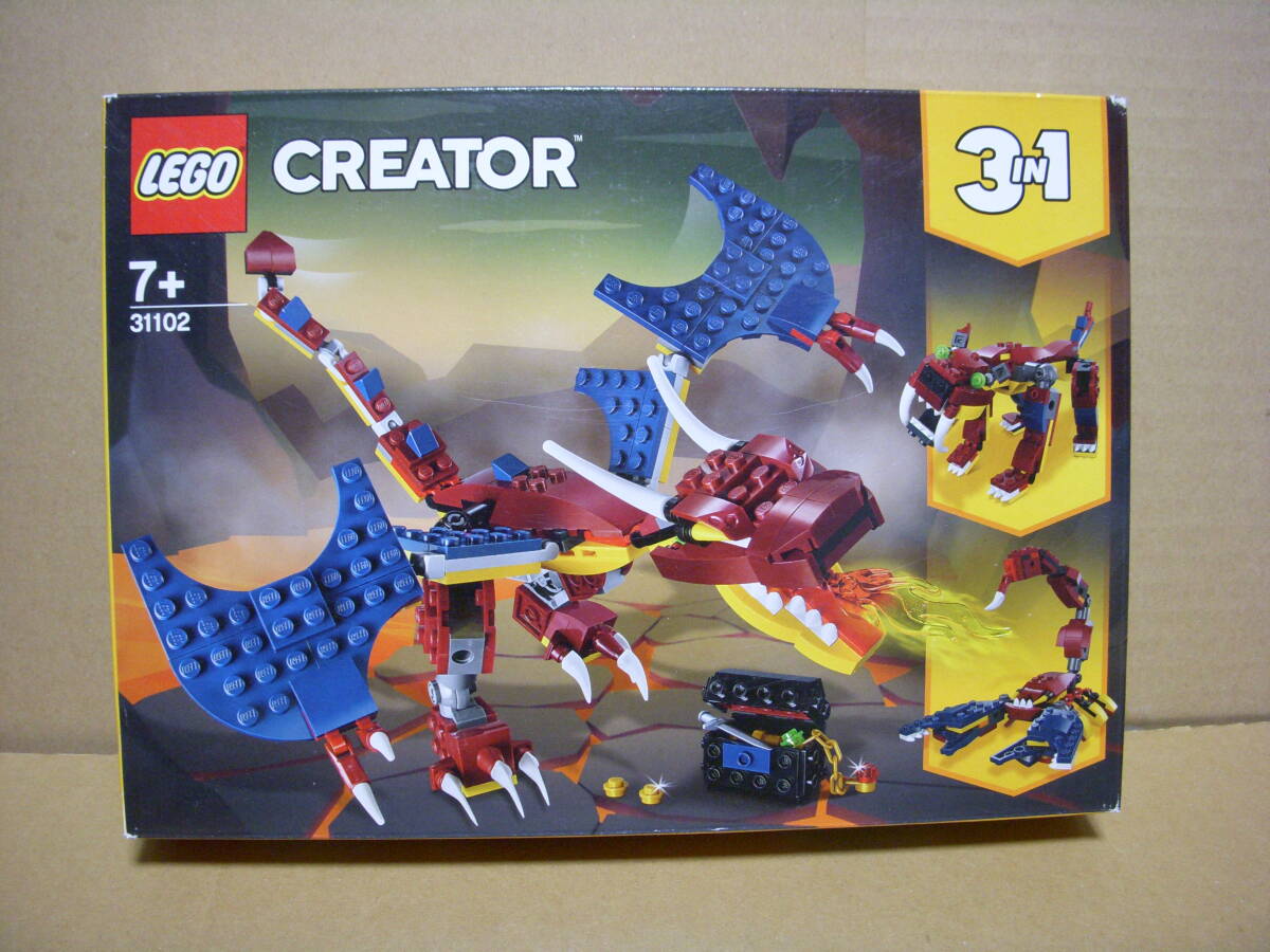 レゴ LEGO クリエイター ファイヤー ドラゴン 31102の画像1