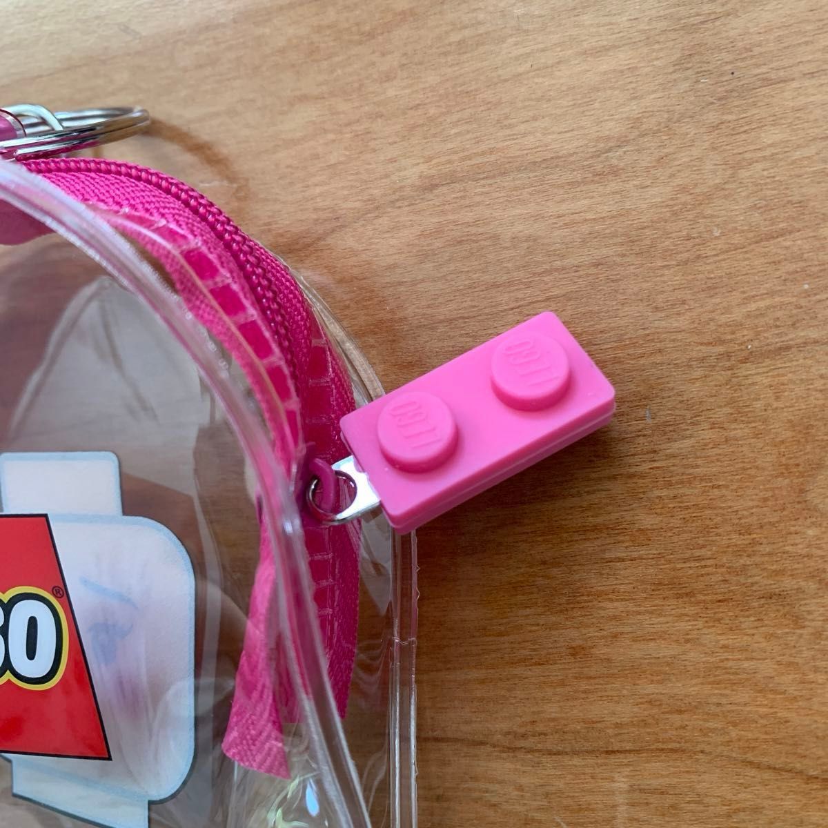 レゴ　クリアポーチキーホルダー　新品未使用　ピンク