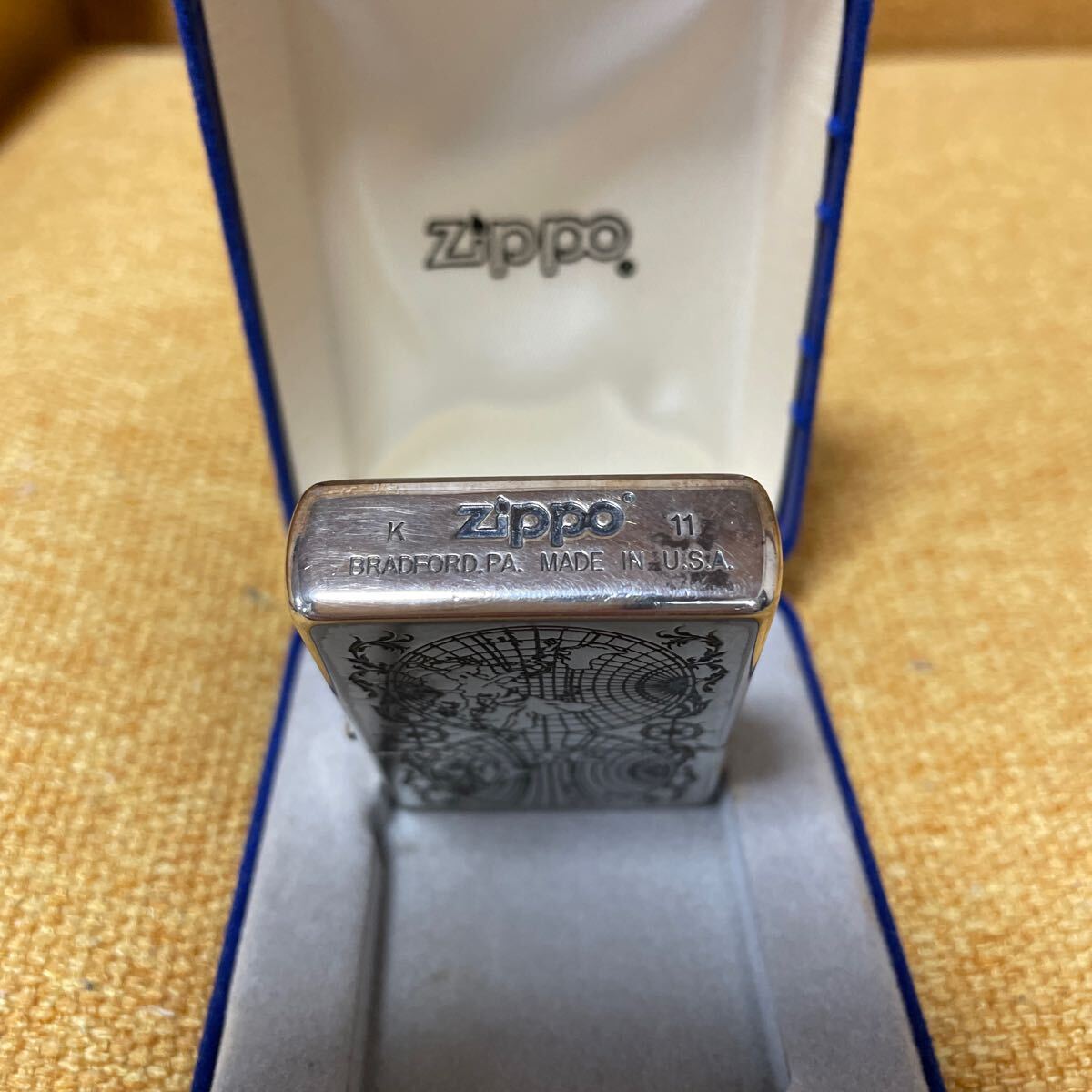 ZIPPO ライター 彫刻　ジャンク品　_画像5