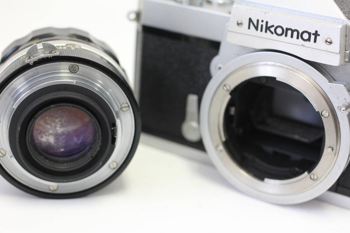 Nikon 　ニコマート Nikomat FT + NIKKOR-O Auto 35mm F2 ジャンク_画像9