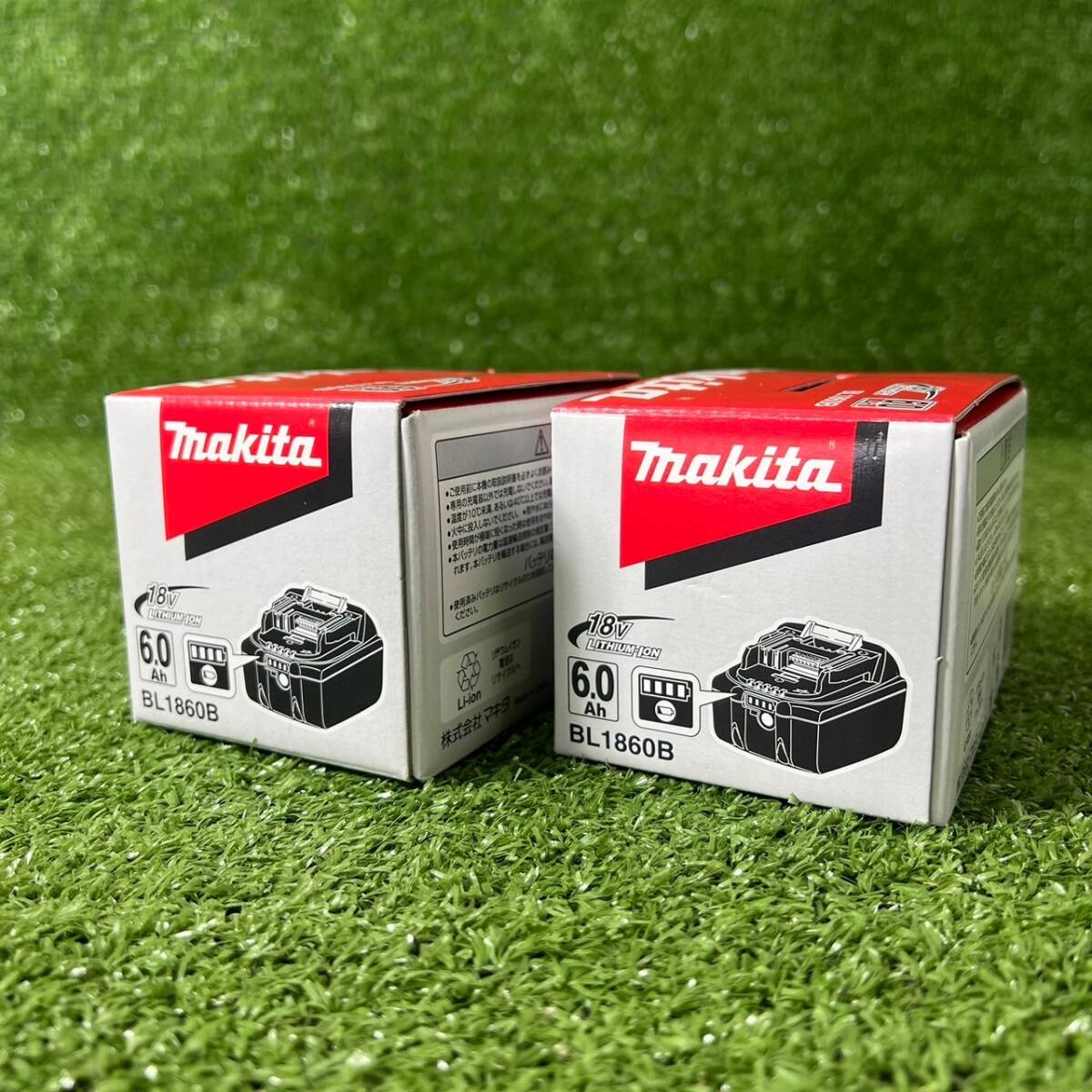 ★未使用2個セット マキタ makita リチウムイオンバッテリ BL1860B 18v 6.0Ah 純正 バッテリ 急速充電 領収OK w0410-3_画像8