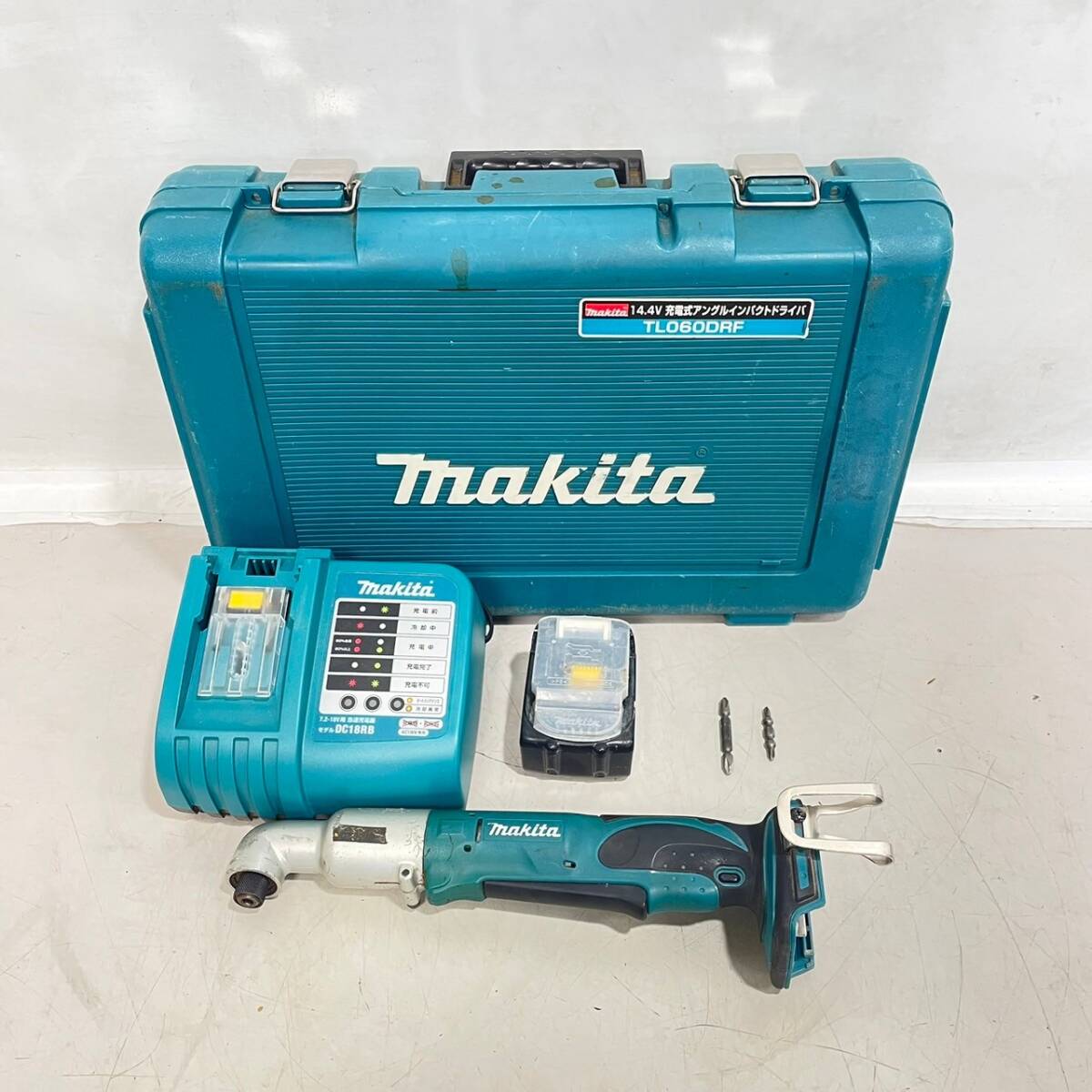 * animation equipped makita Makita rechargeable angle impact driver 14.4V TL060D charger,14.4v battery, bit attaching ..OK/ direct . possible h0427-6