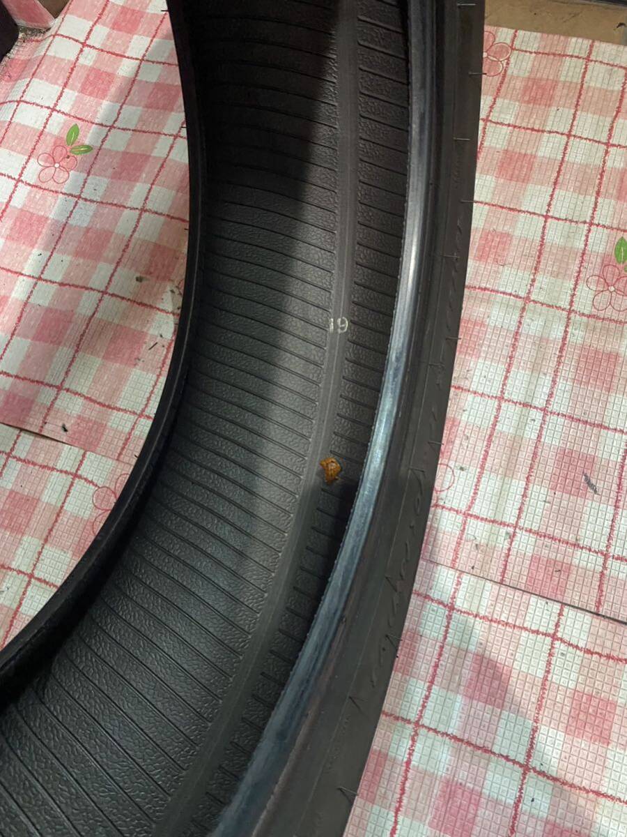 中古MCタイヤ PIRELLI DIABLO SUPERCORSA SP V3 180/55ZR17 パンク修理痕あり ピレリ スーパーコルサ 180 55 17 3519 K4755_画像7