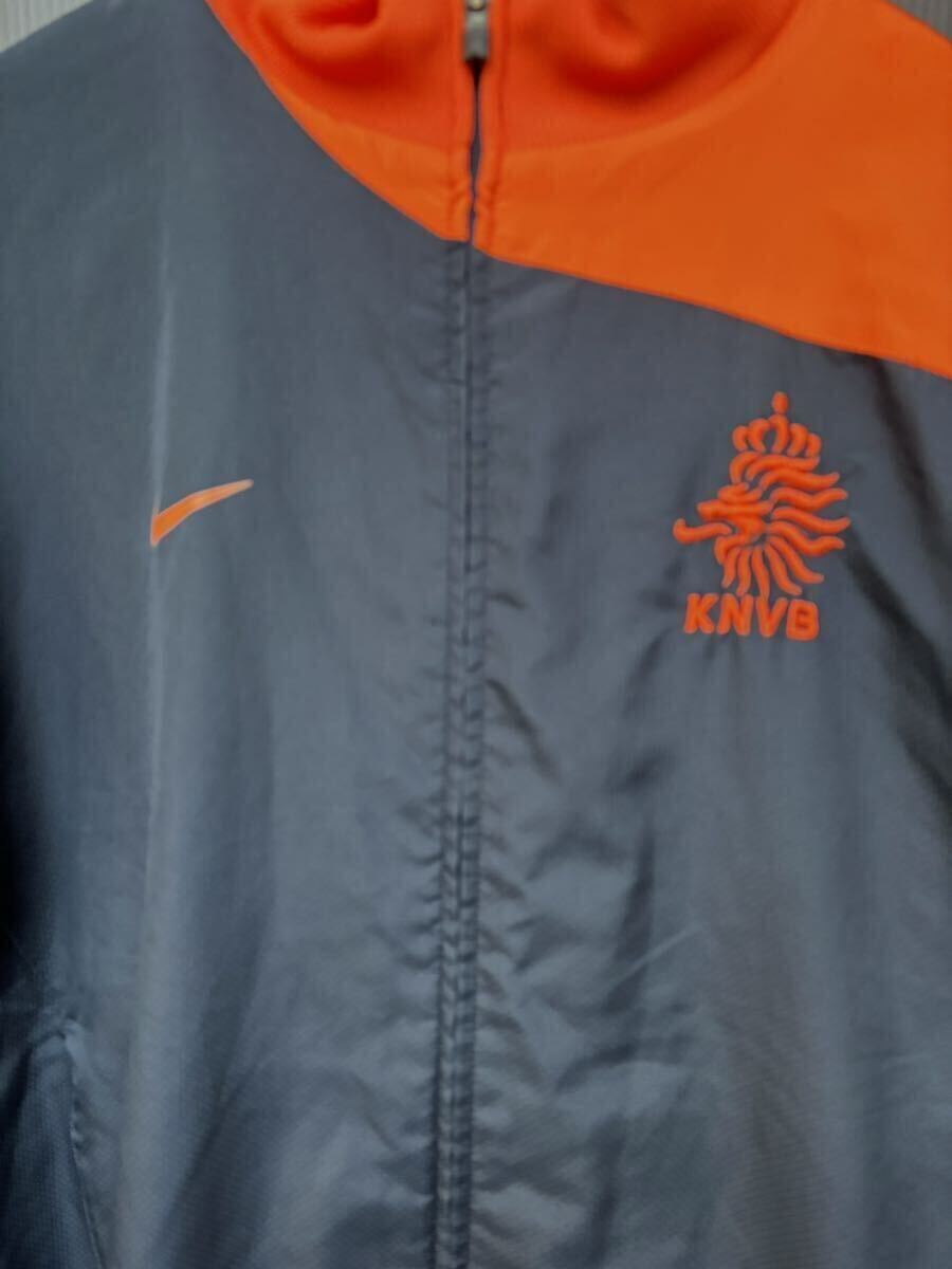 NIKE ナイキ ナイロン SETUP ジャケット ＋ パンツ ジップブルゾン トラックパンツ 裾ジップ KNVBロゴ オランダ代表 トレーニングウェアの画像3