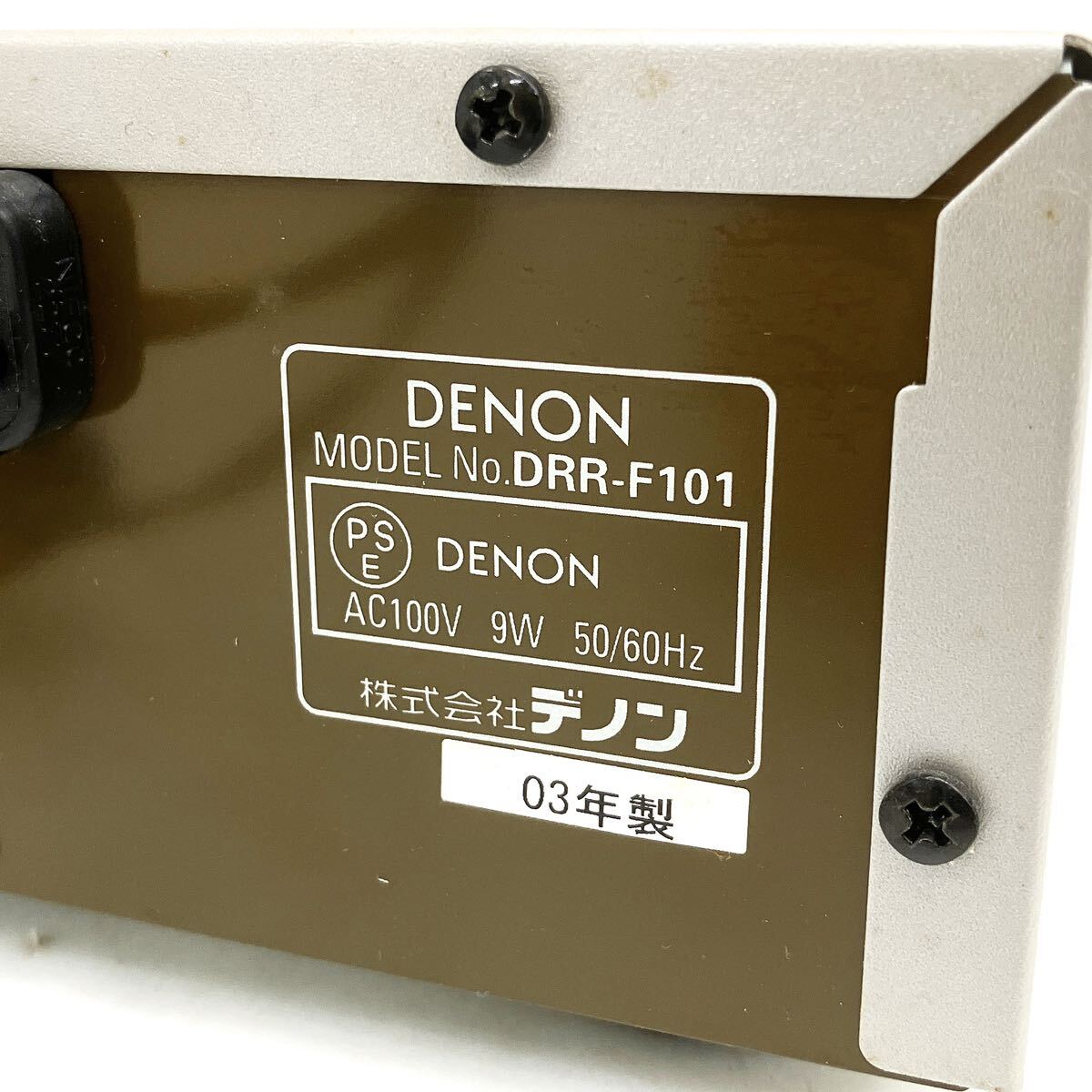 DENON デノン DRR-F101 カセットデッキ 音響機器 オーディオ 通電確認済 alp岩0312の画像8