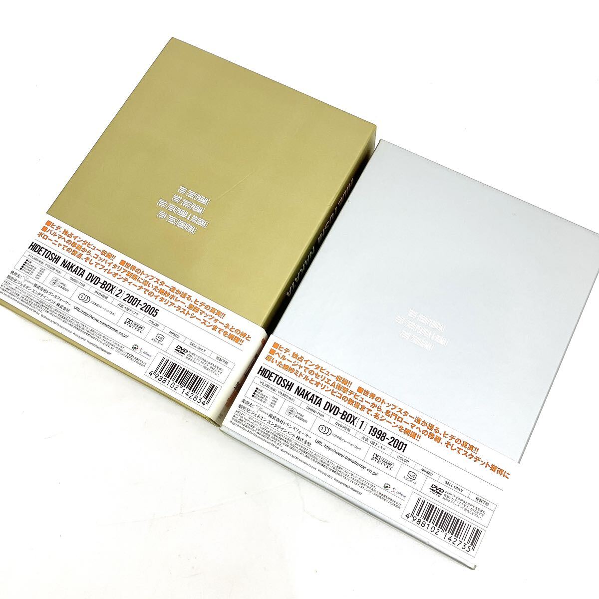 中田英寿 DVD HIDETOSHI NAKATA DVD-BOX 1 2 2点セット alp川0304の画像2