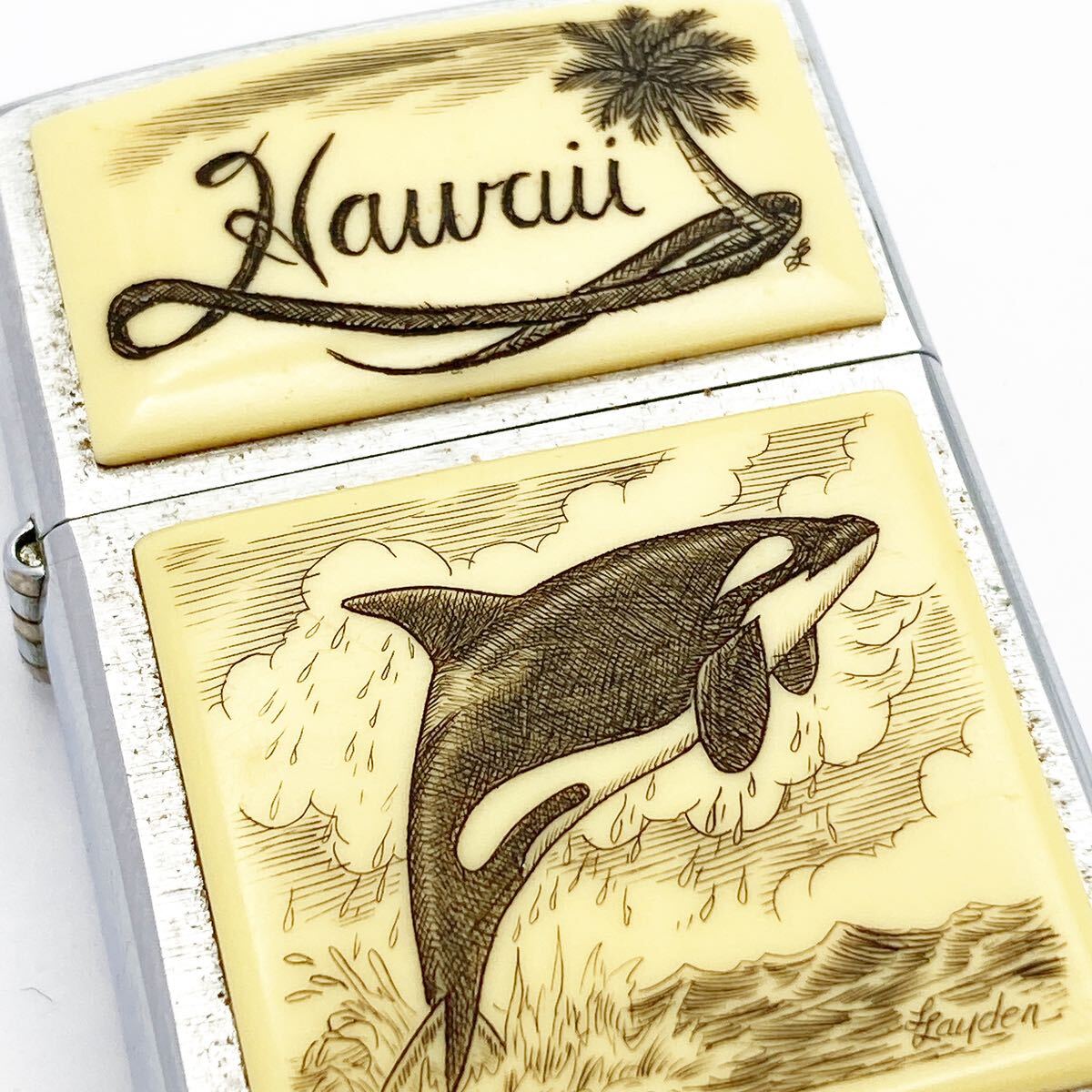 ZIPPO ジッポー Hawaii ハワイ シャチ 喫煙グッズ 喫煙具 ケース有り alp色