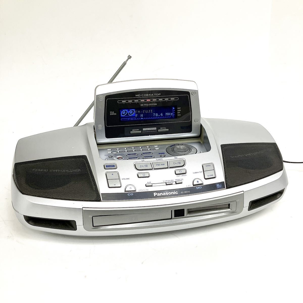 動作品 Panasonic パナソニック RX-MDX3 COBRA TOP コブラトップ CD MD ラジカセ プレイヤー オーディオ機器 alp色の画像1
