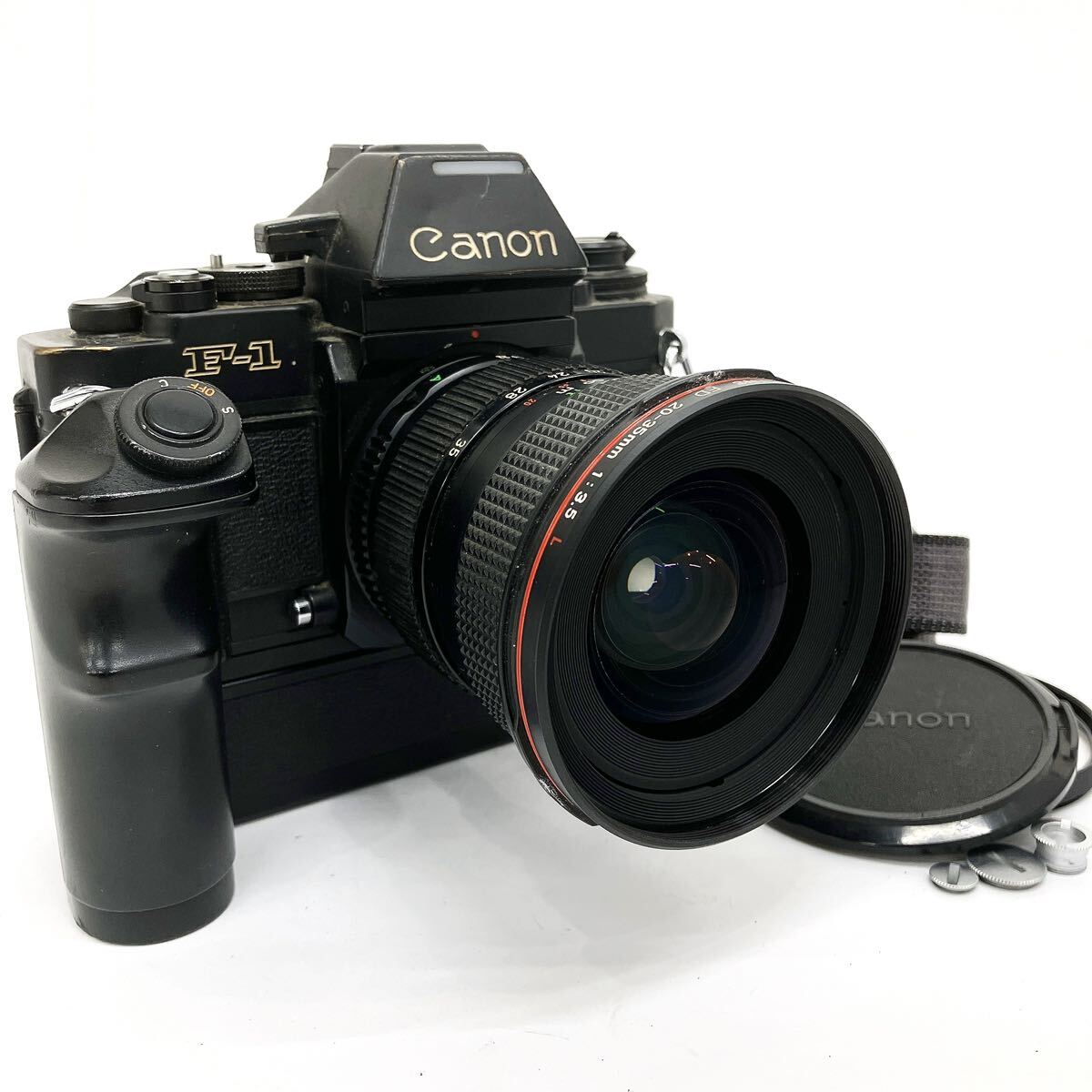 Canon キャノン F-1 ボディ ZOOM LENS FD 20-35mm 1:3.5mm L レンズ AE ワインダー FN セット 一眼レフカメラ alp川0415の画像1