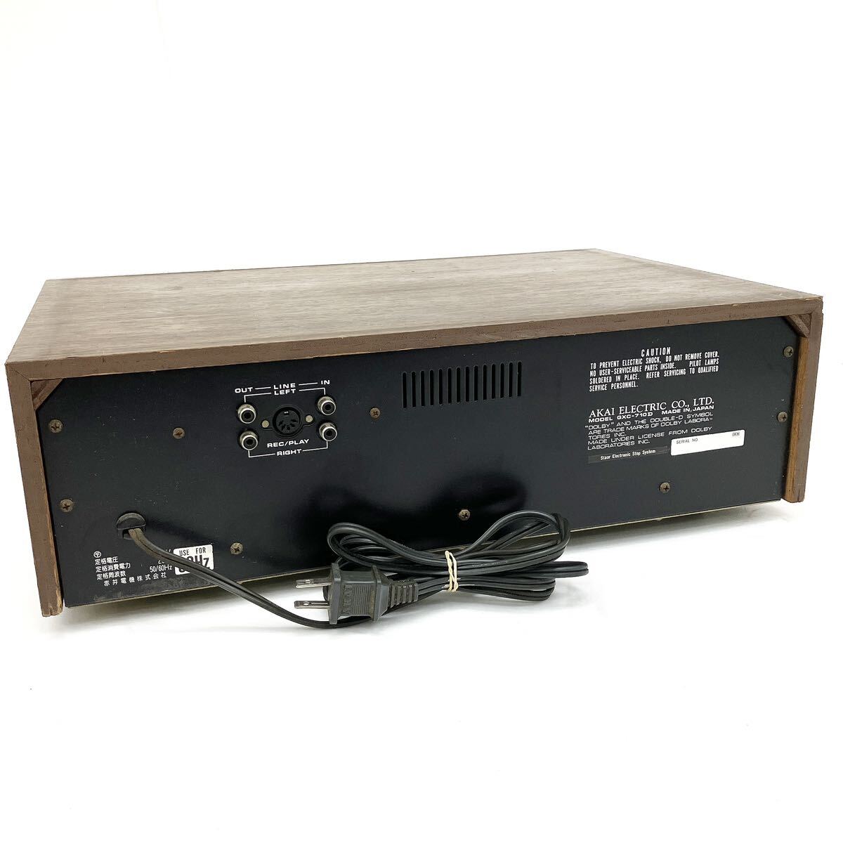 AKAI アカイ GXC-710D カセットデッキ オーディオ 音響機器 通電確認済 alp岩0416の画像8