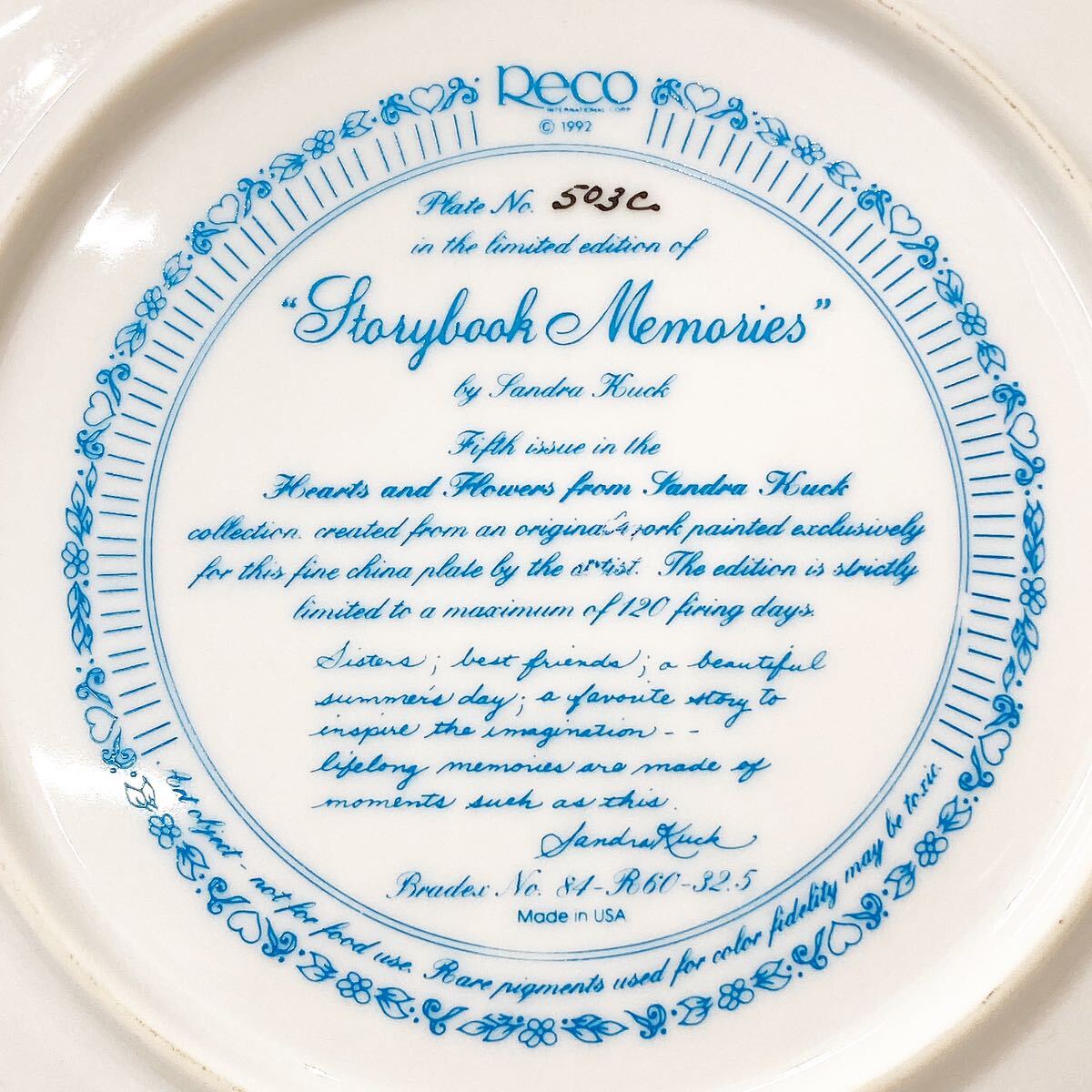 Reco International 1721E/503C plate plate tableware together alp old 0416