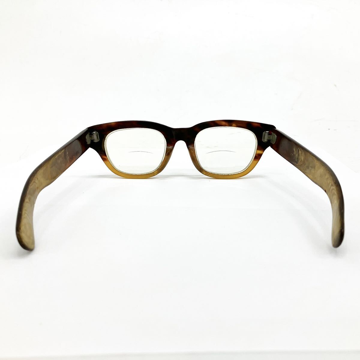 鼈甲 べっこう 眼鏡 メガネ 総重量約44g レトロ フレーム alp古0416の画像5
