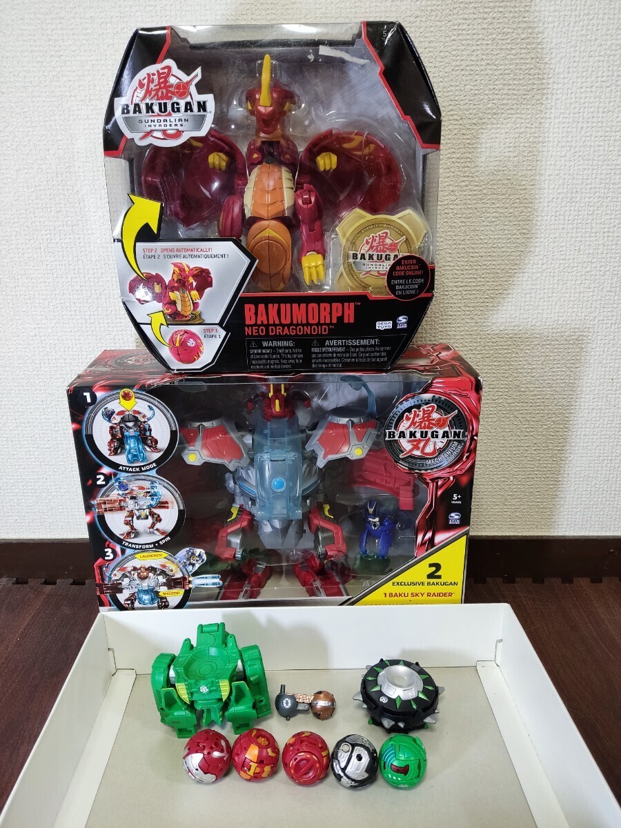 海外爆丸 まとめてセットで 未開封箱あり BAKUGAN BAKUMORPH DRAGONOID DESTROYER 発光 ゲーム未使用コレクション用の画像1