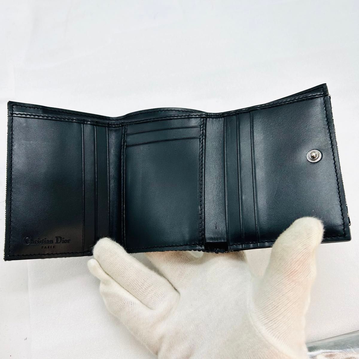 極美品 Christian Dior ディオール 折り財布 トロッター サドル 極美品 Christian Dior ディオール 折り財布 トロッター サドル
