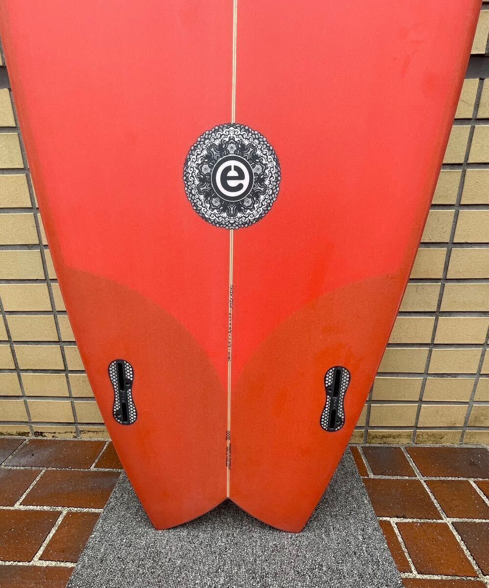 【新品未使用】ELEMENTsurfboard TWIN FISH 6.2 orangeエレメントサーフボード ツインフィッシュ　オーストラリア　バイロンベイ_画像5