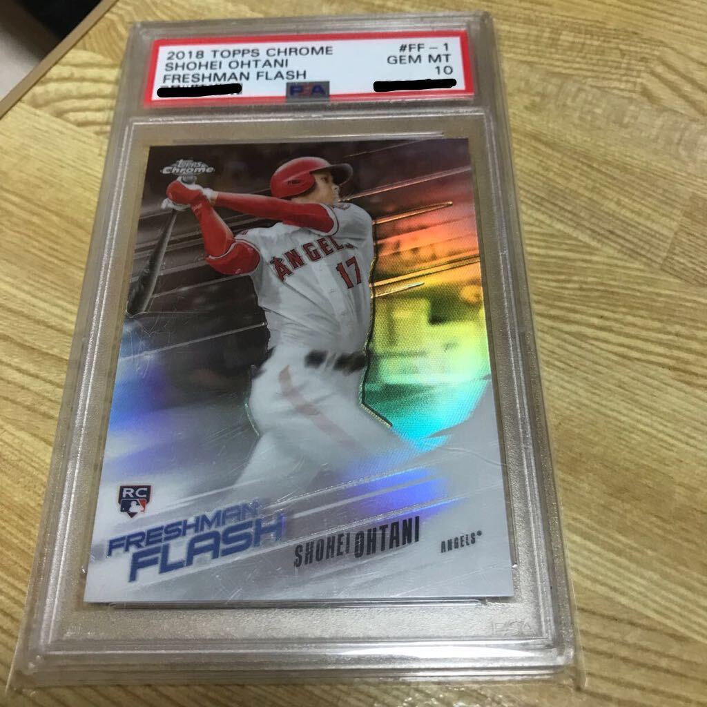 [PSA 10 GEM MT 鑑定済] 大谷翔平 MLB ルーキーカード RC 2018 TOPPS CHROME SHOHEI OHTANI FRESHMAN FLASH #FF-1 リフラクター 二刀流の画像1