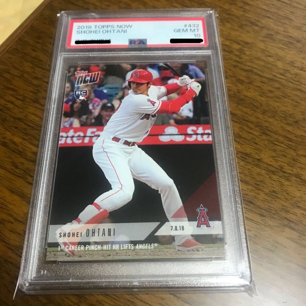 [PSA 10 GEM MT 鑑定済] 大谷翔平 MLB ルーキーカード RC 2018 topps now #432 キャリア初の代打ホームラン。 英語版 SHOHEI OHTANI 二刀流の画像1