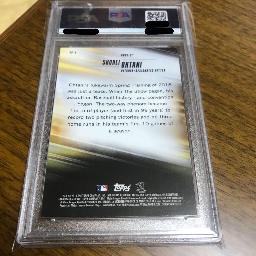 [PSA 10 GEM MT 鑑定済] 大谷翔平 MLB ルーキーカード RC 2018 TOPPS CHROME SHOHEI OHTANI FRESHMAN FLASH #FF-1 リフラクター 二刀流の画像3