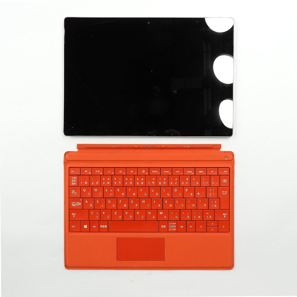 Microsoft Surface 3 128GB 1657 Atom x7-Z8700 1.6GHz 4GB 10.8インチ キーボードカバー付き ジャンク品 #18080 タブレットの画像1