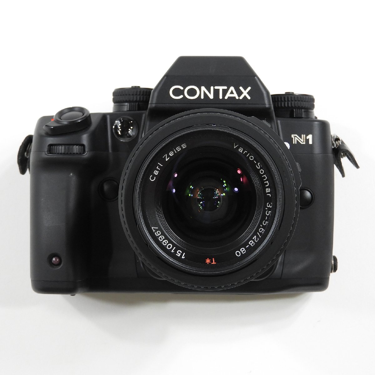 CONTAX コンタックス N1 一眼レフ フィルムカメラ 28-80mm ジャンク #18375 コンタックス ボディ 本体 レンズ セット カールツァイス_画像2