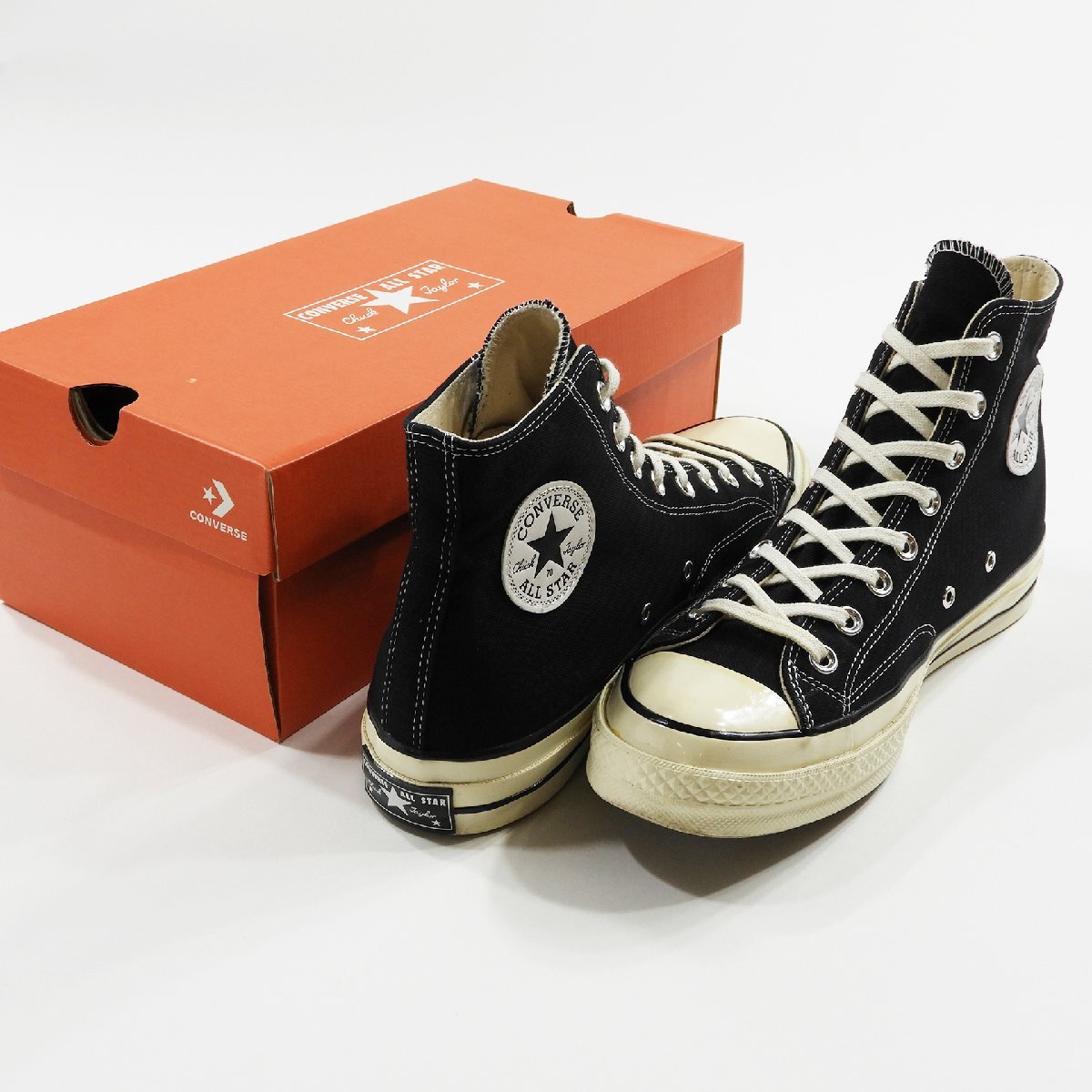 箱付 CONVERSE コンバース 162050C CT70 チャックテイラー Hi Size 9 #18431 CHUCK TAYLOR 70 スニーカー 復刻 アメカジ シューズの画像1