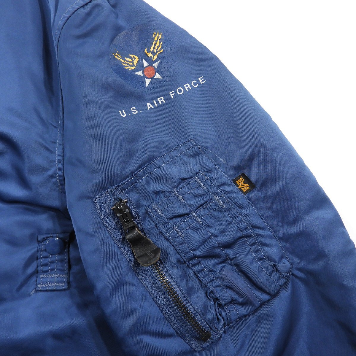 ALPHA アルファ MA-1 フライトジャケット アメリカ製 size XL #18660 ミリタリー アメカジ USA 米国製_画像4