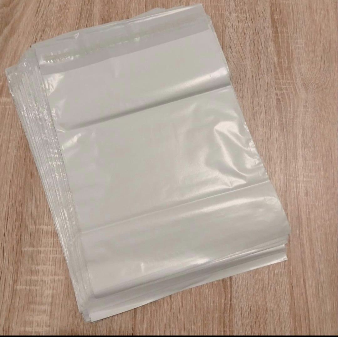 大容量 宅配袋 梱包 ビニール 袋 防水 A4 内側白 シール付き 梱包 緩衝