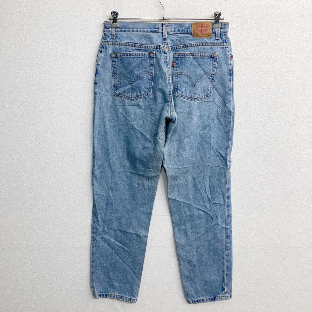 Levi's 550 デニムパンツ W34リーバイス レディース リラックスフィット ライトブルー メキシコ製 コットン 古着卸 アメリカ仕入 2310-203_画像4