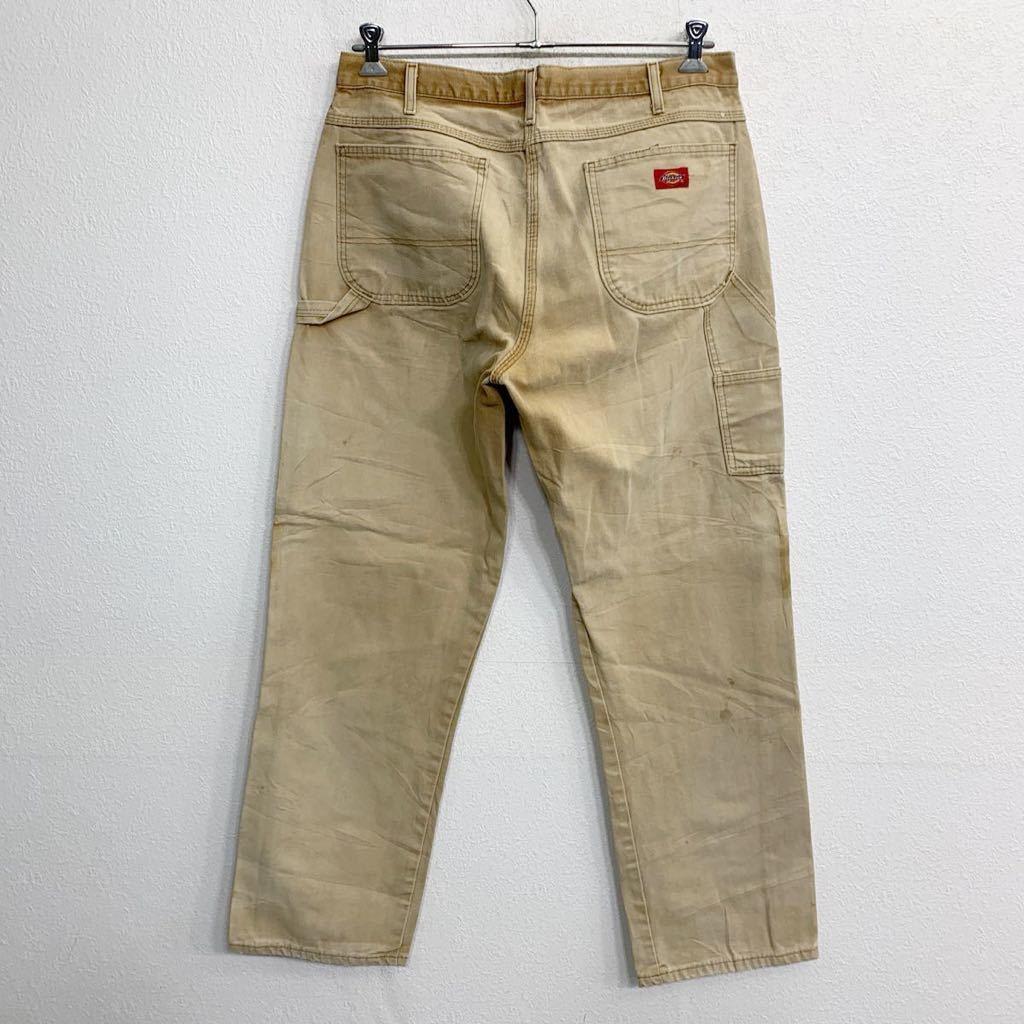 Dickies ワークパンツ W36 ディッキーズ ペインターパンツ ライトブラウンベージュ コットン 古着卸 アメリカ仕入 2401-57_画像6