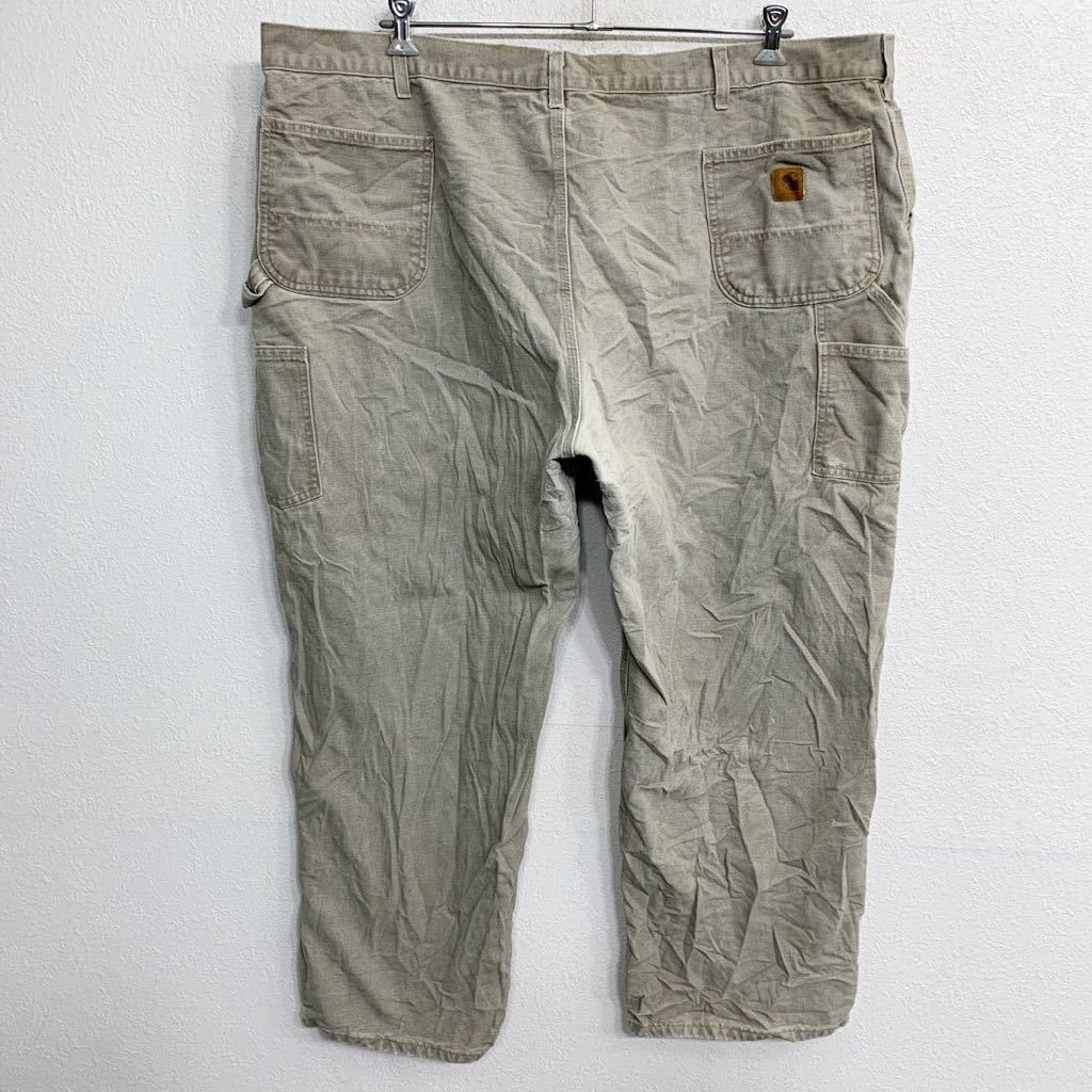 Carhartt ワークパンツ W50 カーハート ペインターパンツ ビッグサイズ ベージュ コットン メキシコ製 古着卸 アメリカ仕入 2402-221_画像7